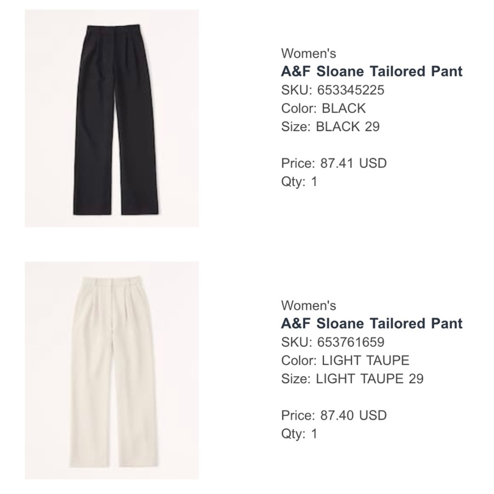 Abercrombie tailored pants - light taupe